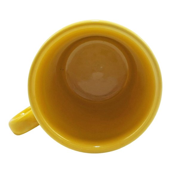 Fiesta VTG Sunflower Yellow Mug Coffee Cup Fiestaware Ring Handle HLC USA - Picture 3 of 5